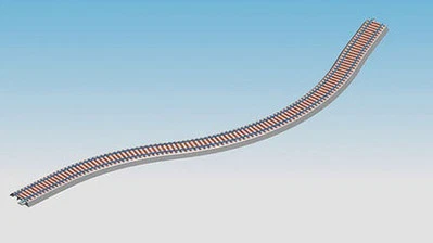 ROCO 61106 Échelle HO Rail Flexible Geoline Avec Ballast Long De 800 Mm - Photo 1/2