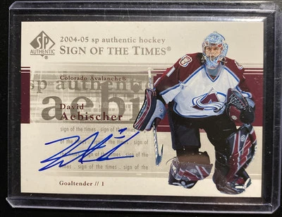 2004-05 SP Authentic Sign of the Times David Aebischer #ST-AB Auto 🔥 - Image 1 of 4