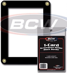 1-1CS B 1 Card Screwdown Holder Black Border - Picture 1 of 1