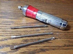Vintage Flashlight 3 Bit Screwdriver Combo - Trademark WT - Made In Hong Kong - Bild 1 von 14