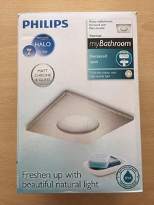 Philips myBathroom Recessed Spot Matt Chrome Thermal Light IP44 599101716 - Picture 1 of 6