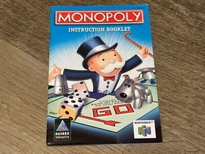 Folleto manual de instrucciones Monopoly solo Nintendo 64 N64 - Imagen 1 de 2