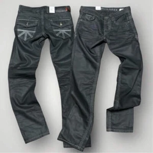 Pantalones de mezclilla de cera negros Cipo & Baxx CD295 para hombre - Imagen 1 de 16