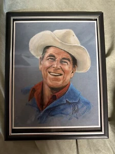 Framed Ronald Reagan Limited Edition Commemorative Portrait Print - Picture 1 of 4