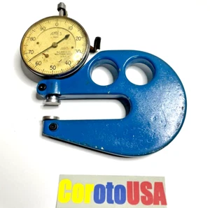 "BC Ames 5622 Misuratore di spessore micrometro 262 quadrante 0-100,001" VINTAGE ""COSÌ COM'È" - Foto 1 di 4