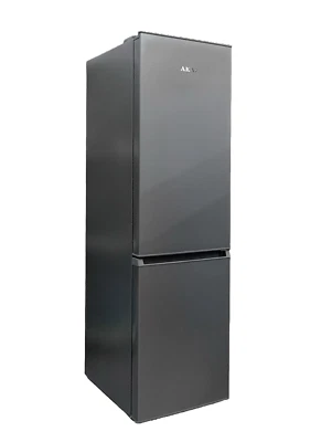 Frigorifero Stretto Slim Combinato AKAI LARGHEZZA 44 cm Classe E Grigio Silver - Immagine 1 di 4