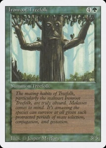 Juego Magic The Gathering Ironroot Treefolk x4 Edición Revisada Común Casi Nuevo - Imagen 1 de 1