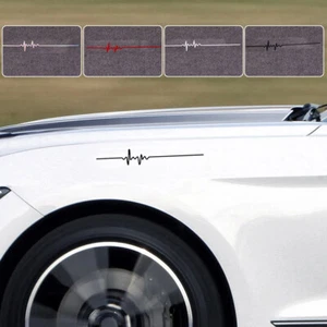 Reflective ECG Strip Car Sticker Vinyl Decals Cool Laser Auto Car Accessories - Picture 1 of 17