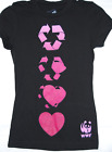 Chaser WWF Womens Tee Shirt Graphic Print Short Sleeve Round Neck Black Size S