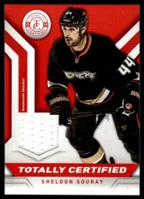 2013-14 Panini Totally Certified Jerseys Red Sheldon Souray Anaheim Ducks