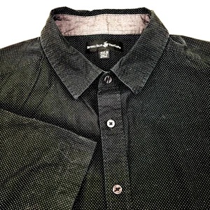 Beverly Hills Polo Club Men Shirt Sz 3XLB Big Short Sleeve Poppy Seed Cott Black - Picture 1 of 12