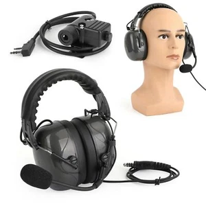 Noise Cancelling Adjustable Headset Fit for TK3107 TK3207 TK3160 BaoFeng UV5R - Picture 1 of 12