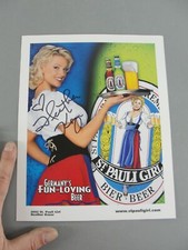 ST PAULI GIRL 🍺 SIGNED 02 COLLECTIBLE PICTURE HEATHER KOZAR AUTOGRAPHED NEW VTG