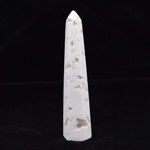200mm Natural Quartz Crystal Gemstone Snow Healing Mineral Reiki Obelisk - Picture 1 of 3