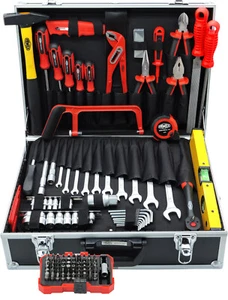 FAMEX 755-57 Werkzeugkoffer Komplett Satz gefüllt mit Werkzeug Set Profi Koffer  - Bild 1 von 7