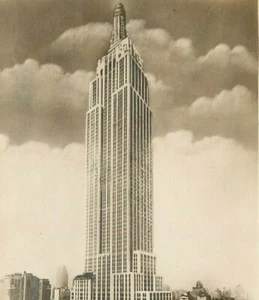 Postal RPPC Empire State Building la más alta del mundo hecha en Francia sin estampar   - Imagen 1 de 3