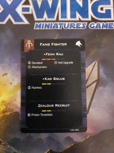 Star Wars X-Wing Pilot Kits and Miscellaneous Cards (V 1.0 and V 2.0)