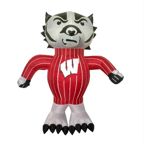 7' Air Blown LED Self-Inflatable NCAA Wisconsin Bucky the Badger Mascot Cover