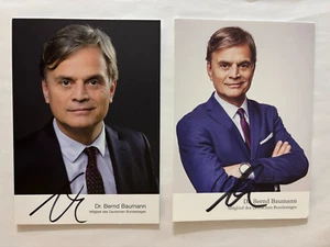2 Handsignierte Autogrammkarten , BERND BAUMANN , AFD - Bild 1 von 1