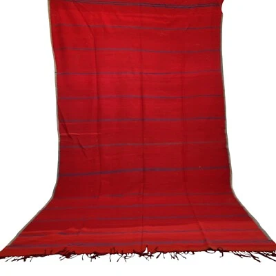 Desert Elegance in Wool – 40+ Year Vintage Moroccan Berber Rug Handwoven Tribal - Image 1 of 4