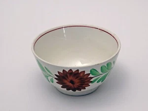 Antique spongeware and handprinted bowl. Lovely condition - Picture 1 of 4