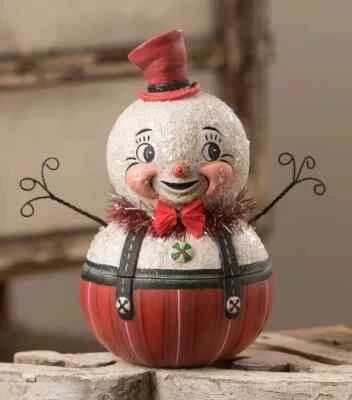 Johanna Parker Bethany Lowe Christmas "Freddy Frost" Container Jar ~ JP1044