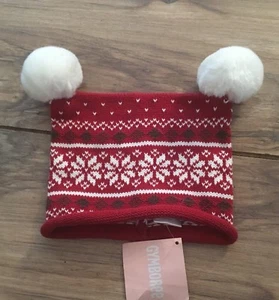 Gymboree Snow Cute Girls Sweater Hat Size 0-3 Months Nwt - Picture 1 of 2
