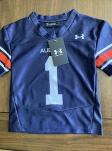 Under Armour Kids NCAA Auburn Tigers #1 Football Team Jersey Size 2T NWT - Picture 1 of 6