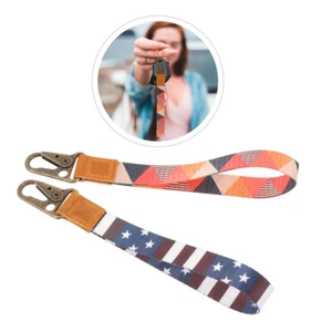 2 Pcs Handy Lanyard Keychain Telefon Kurzer Riemen Handy-Handgelenk-Seil - Afbeelding 1 van 12