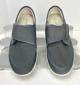 Size 9 Youyun Orthopedic Gray Mesh Shoes Memory Foam Tech - Picture 1 of 9