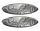 2 Bay Craft Remastered Stickers. Brushed Metal Style - 10" long