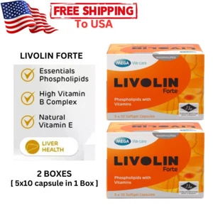 2box (5x10 capsule in 1 scatola) Livolin Forte pulizia disintossicante fegato per la salute del fegato - Foto 1 di 10