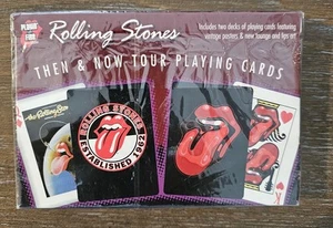 The Rolling Stones Then & Now Tour Playing Cards 2006 Factory Sealed Two Decks - Picture 1 of 3