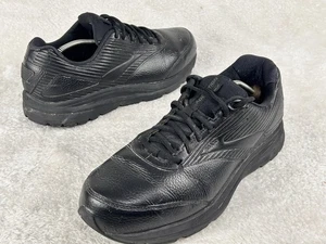 Brooks Shoes Addiction Walker 2 Mens Sz 11 4E Black Leather Athletic Sneakers - Picture 1 of 7