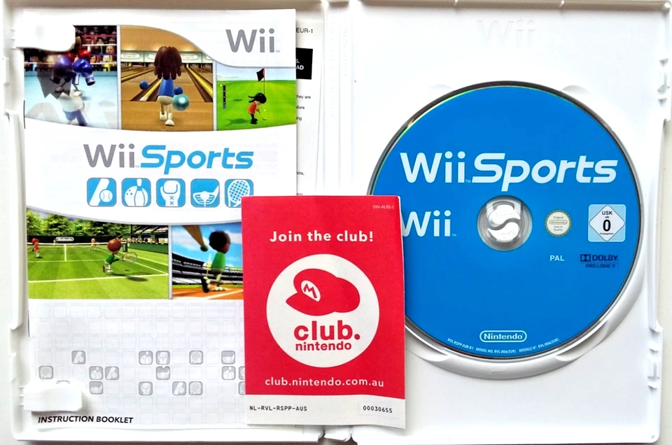Wii Sports Nintendo Wii  2006 With Cardboard Sleeve - Tested with Manual - Image 1 of 4