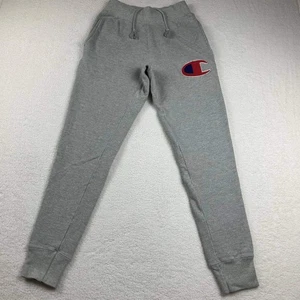 Champion Reverse Weave Fleece Logo Jogger Jogginghose Grau Tapered Größe Small S - Bild 1 von 7