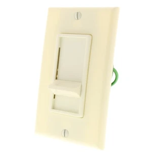 Leviton Almond Decora Slide Dimmer Switch 600W Incandescent Single Pole 6621-A - Picture 1 of 6
