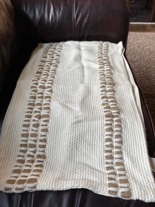 Pottery Barn Reed Striped Lumbar Pillow Cover Chambray 16”x26” READ - Picture 1 of 4