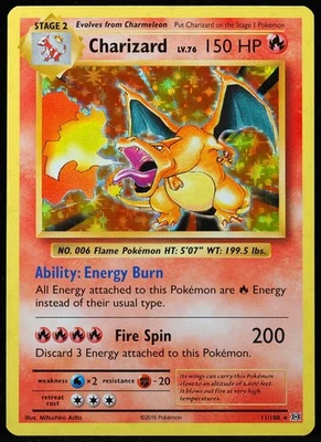 Tarjeta Pokémon Charizard #11 casi nueva Foto 1 de 3