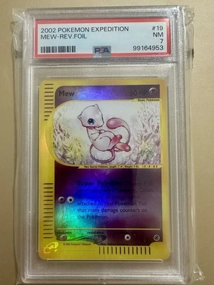 2002 Pokemon Expedition 19 Mew Reverse Foil PSA 7 - Image 1 of 2