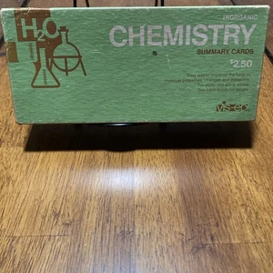 Vis-Ed INORGANIC CHEMISTRY Summary Flash Cards Vintage (Very Good) - Picture 1 of 2