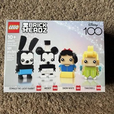 LEGO BRICKHEADZ: Disney 100th Celebration (40622) Nuevo En Caja Sellada Foto 1 de 2