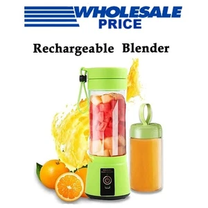 Botella de viaje recargable portátil USB eléctrica exprimidor de frutas licuadora de batidos - Imagen 1 de 14