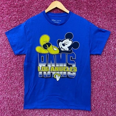 Camiseta pequeña Junk Food X NFL DInsey Mickey Mouse Kick Back Los Angeles Rams Foto 1 de 4