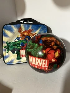 Marvel Heroes Bowlingkugel Vintage Braunschweig und Tasche - Bild 1 von 22