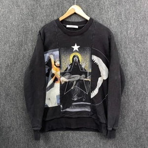 Givenchy Madonna Shark Mens Small Sweatshirt Black Graphic Print Crew Neck - Picture 1 of 13