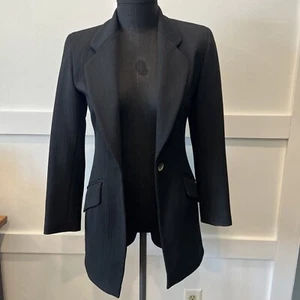 Liaison Paris Blazer schwarz, lang Größe 4 Vintage - Bild 1 von 7