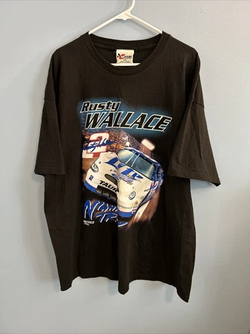 Rusty Wallace Night Train Vintage Nascar Chase Authentics T Shirt Size 2XL Cover