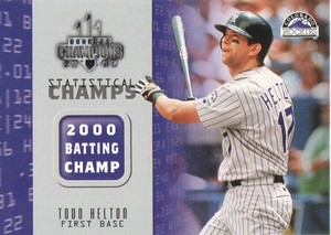 2003 Donruss Champions Statistical Champs #SC-21 Todd Helton Colorado Rockies