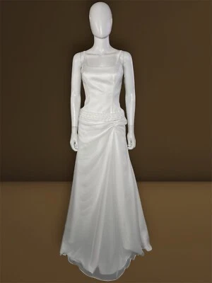 LADY ROI  Women’s Elegant Bridal Gown Ivory A-Line Dress Sz 10 Reduced To Sz 8 - Image 1 of 4
